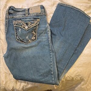 Silver Jeans Co 16/32 Embellished Blue Jeans bootcut